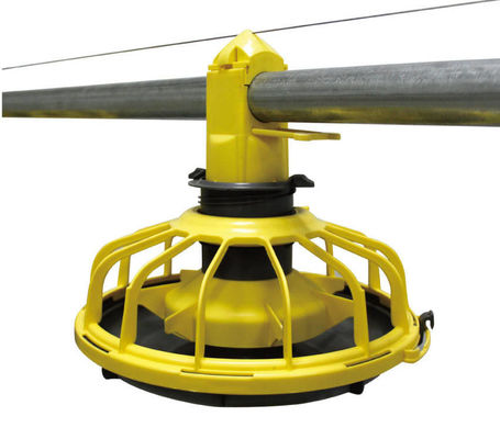 Linha de ração para aves de plástico para equipamentos de criação de aves Garantia de 1 ano