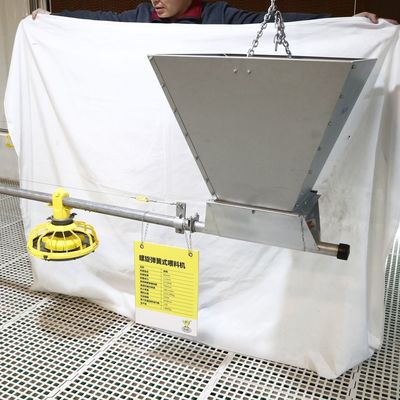 Linha de ração para aves de plástico para equipamentos de criação de aves Garantia de 1 ano