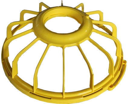 Linha de ração para aves de plástico para equipamentos de criação de aves Garantia de 1 ano