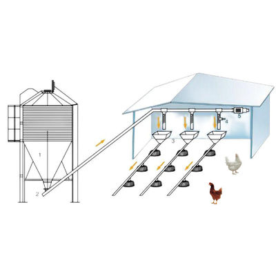 Equipamento de Criação de Frangos 45-65 HX Sistema de Alimentação de Frangos
