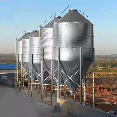 Silo de armazenamento de grãos galvanizados para pecuária e agricultura